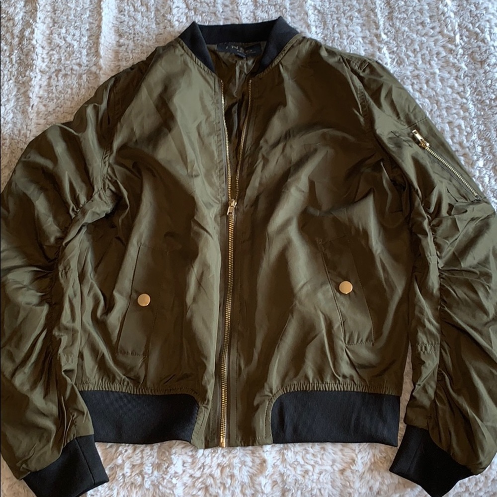 Olive zip up jacket